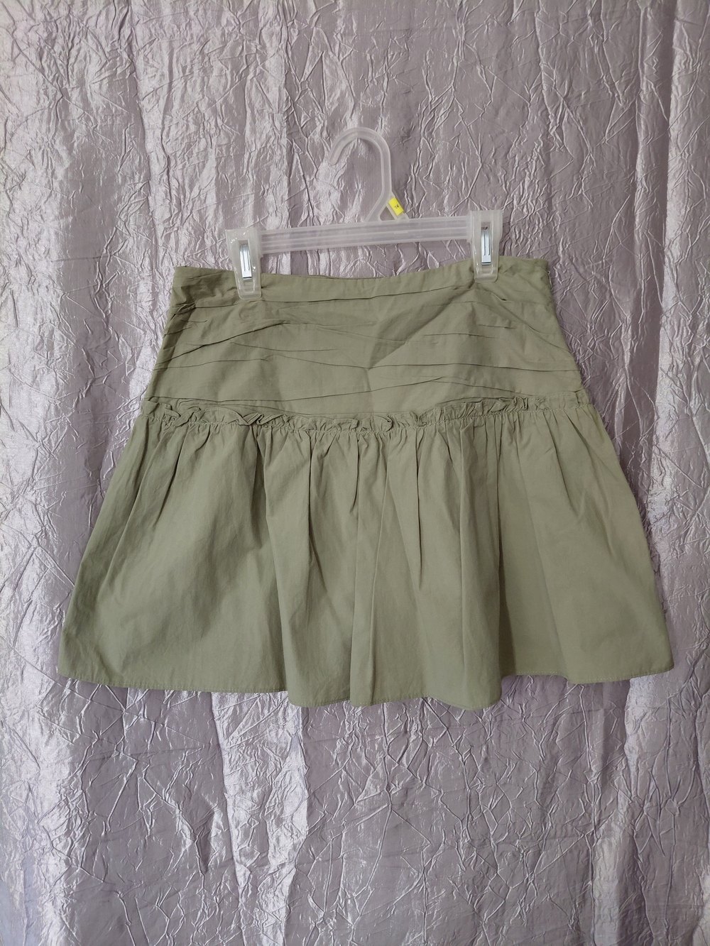Storia Olive Green Mini Skirt